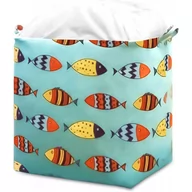 Pojemniki na zabawki - Pojemnik na zabawki kosz, worek na pranie 50x40x45 cm OR100WZ4 - miniaturka - grafika 1