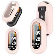 Akcesoria do smartwatchy - Etui silikonowe Vanfone do Xiaomi Mi Band 8, pudrowy róż - miniaturka - grafika 1