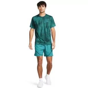 Męskie spodenki treningowe Under Armour UA Vanish Woven 6in Grph Sts - turkusowe - UNDER ARMOUR - Spodnie sportowe męskie - miniaturka - grafika 1