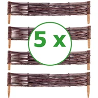 Ogrodzenia - PALISADA OGRODOWA 60cmx10cm - 5 SZTUK PŁOTEK WIKLINOWY OBRZEŻE PRODUCENT - miniaturka - grafika 1
