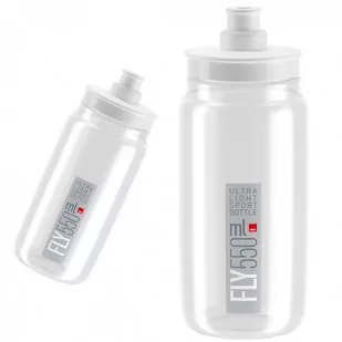 Elite Bidon Elite FLY przezroczysty, szara grafika, 550ml - Shakery i bidony sportowe - miniaturka - grafika 1