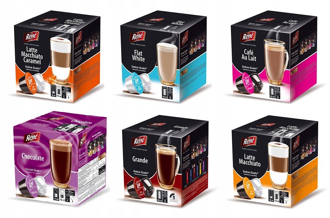 Rene kapsułki do Dolce Gusto MIX najlepszych smaków zestaw
