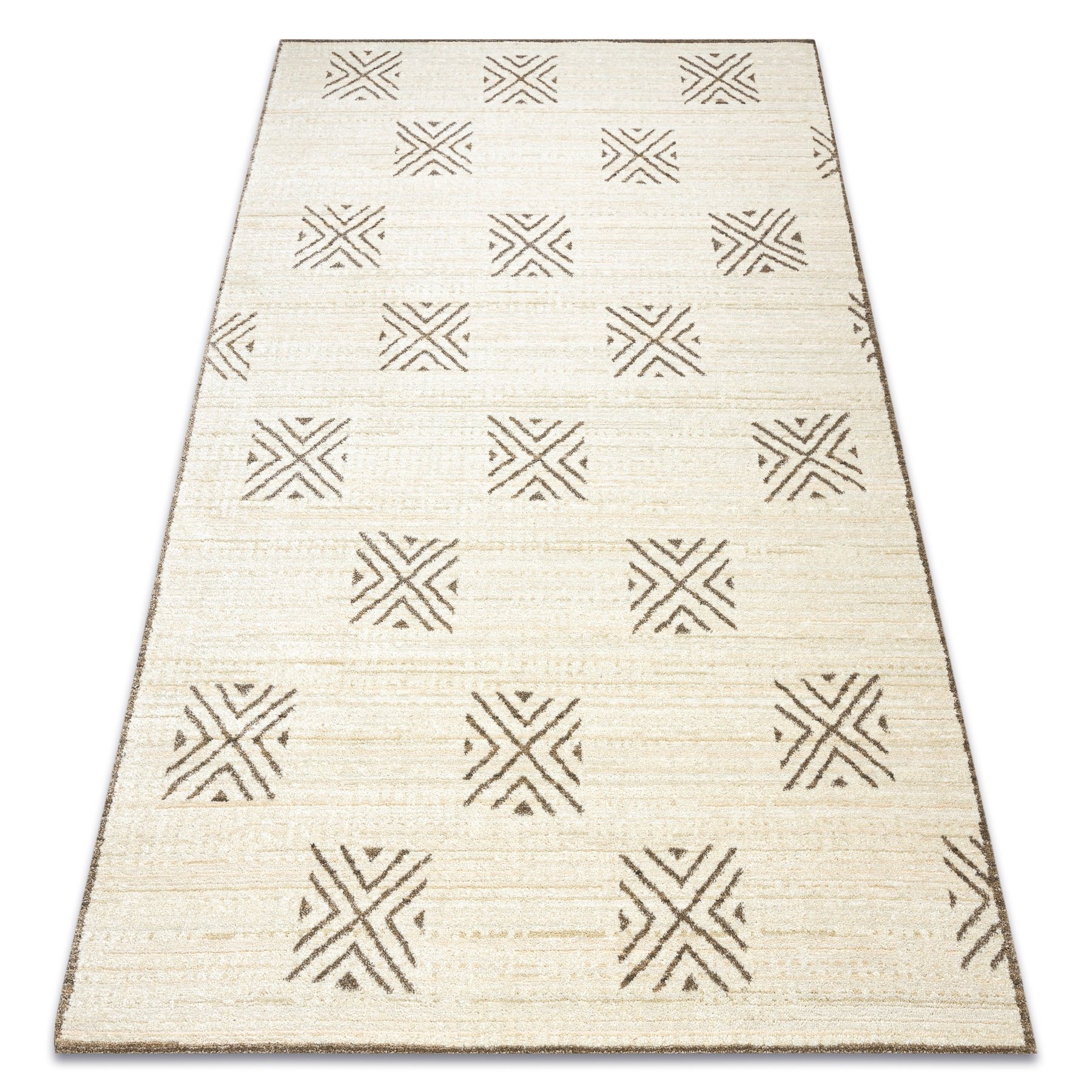 Dywan PURE Kwadraty geometryczny 5842-17731 krem / beż beżowy 120x160 cm