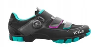 Buty rowerowe - Buty damskie Fizik MTB M6 Women Black/Anthracite/Green 36 - miniaturka - grafika 1