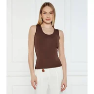 Koszulki i topy damskie - Patrizia Pepe Top Slim Fit - miniaturka - grafika 1