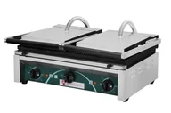 Inne urządzenia gastronomiczne - RESTO QUALITY Grill elektryczny podwójny do panini – RN103-A, 2 żeliwne płyty ryflowane, 3,2 kW - miniaturka - grafika 1