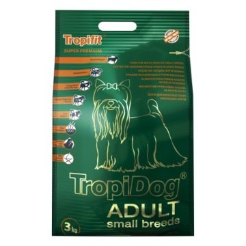 Tropidog SUPER PREMIUM ADULT SMALL BREEDS LAMB, SALMON & RICE 3 kg