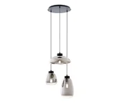 Lampy sufitowe - Redo 01-3197 - Żyrandol na lince LUKE 3xE27/42W/230V czarne - miniaturka - grafika 1