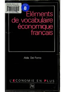 Forno elements de vocabulaire economique francais - Finanse, księgowość, bankowość - miniaturka - grafika 1