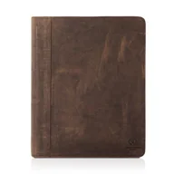 Etui na dokumenty i karty - Brązowy Biwuar Ze Skóry Postarzanej Vintage Paolo Peruzzi T-57-Br - miniaturka - grafika 1