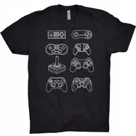 Koszulki męskie - Kontrolery Koszulka Pad Gracz Gamer Joystick Retro - miniaturka - grafika 1