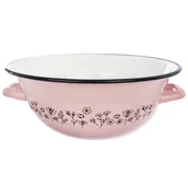 Miski i półmiski - Retro Orion Miska misa emaliowana KWIATY 26 cm 124782 - miniaturka - grafika 1