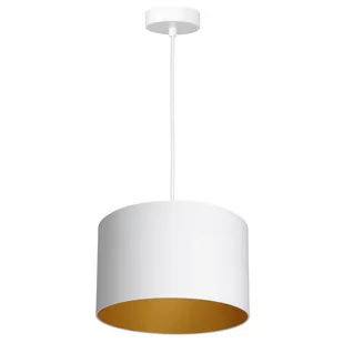 Luminex Arden 3446 Lampa wisząca zwis 1x60W E27 biały/złoty - Lampy sufitowe - miniaturka - grafika 1