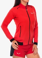 Bluzy sportowe damskie - Bluza polarowa damska Salewa Pedroc PL 2 Jacket - flame - miniaturka - grafika 1