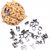 Formy do ciast - WYKRAWACZE FOREMKI DO CIASTEK PIERNIKÓW MASY CUKROWEJ LITERY ALFABETU KPL - miniaturka - grafika 1