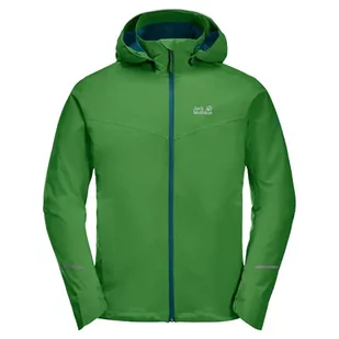 Jack Wolfskin Męska kurtka Atlas Tour zielona bazylia S - Kurtki męskie - miniaturka - grafika 1