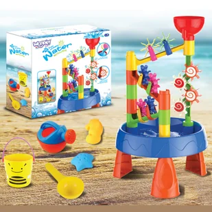 WOOPIE Stolik Wodny 2w1 Wodospad 5 el. - Zabawki do piasku - miniaturka - grafika 4