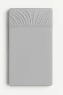 Prześcieradła dla dzieci - Prześcieradło jersey bawełna z gumką do łóżeczka 120x60cm - szare - miniaturka - grafika 1