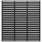 Ogrodzenia - Panel ogrodzeniowy z WPC, 180x180 cm, czarny - miniaturka - grafika 1