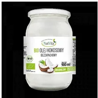 Zdrowa żywność - Olej Kokosowy BIO bezzapachowy 900ml- NatVita - miniaturka - grafika 1