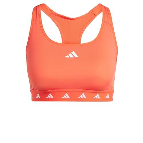 adidas Damski biustonosz sportowy Powerreact Training Medium Support Techfit, XSDD jasnoczerwony