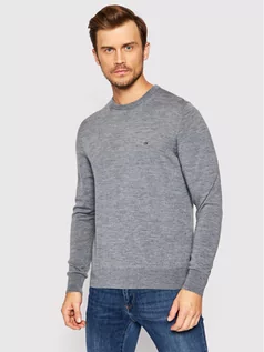 Swetry męskie - Calvin Klein Sweter Superior K10K102727 Szary Regular Fit - grafika 1