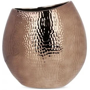 Wazon EUROFIRANY Erna 25 x 15 x 26 cm Miedziany - Wazony i flakony - miniaturka - grafika 1