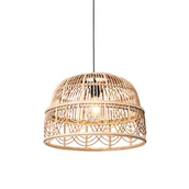 Lampy sufitowe - QAZQA Orientalna lampa wisząca rattan 49 cm - Michelle - miniaturka - grafika 1