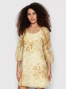 Sisley Sukienka koktajlowa 49O6LV00H Beżowy Regular Fit - Sukienki - miniaturka - grafika 1