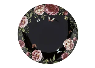Karolina Talerz płytki 28,5cm Garden Black 5903988245287 - Talerze - miniaturka - grafika 1