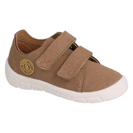 Buty dla dziewczynek - Befado sportowe dziecięce na rzepy 909P002 beżowe beżowy - miniaturka - grafika 1