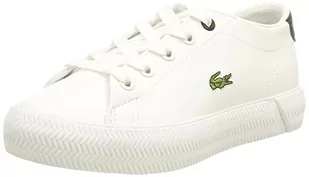 Lacoste Unisex dziecięce tenisówki Gripshot, Wht Blk - 20 EU - Buty dla dziewczynek - miniaturka - grafika 1