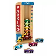 Tory, garaże, parkingi - Melissa &amp; Doug Melissa &amp Doug MELISSA Drewniany parking + 10 samochodów 15182 - miniaturka - grafika 1