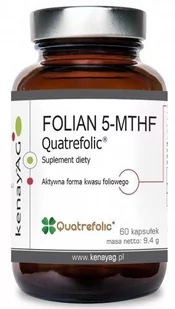 Kenay Folian 5-Mthf Quatrefolic Suplement diety 60 kaps. - Serce i układ krążenia - miniaturka - grafika 1