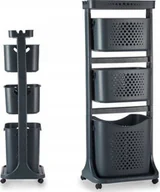 Regały - Kipit Plastikowy regał do garderoby z 3 koszami COMFY PLACES, 42 x 30 x 108 cm - miniaturka - grafika 1