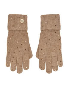 Guess Rękawiczki Damskie AW5215 POL02 Beżowy - Rękawiczki - miniaturka - grafika 1