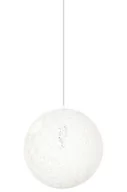 Lampy sufitowe - KingHome Lampa wisząca 40cm Luna biała 1027S-400.WHITE - miniaturka - grafika 1