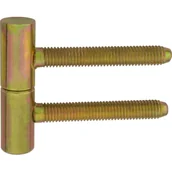 Zawiasy, okucia i inne akcesoria - Zawias 13,5 x 60 mm ocynk żółty 2 szt. - miniaturka - grafika 1