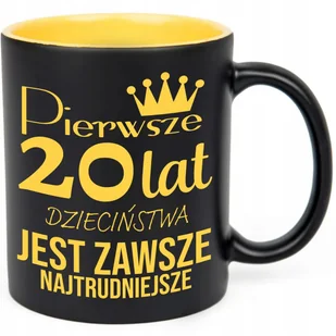 KUBEK GRAWER ŻÓŁTY PREZENT URODZINY PIERWSZE 20 LAT JEST NAJTRUDNIEJSZE WZ - Kubki KUBEK GRAWER ŻÓŁTY PREZENT URODZINY PIERWSZE 20 LAT JEST NAJTRUDNIEJSZE WZ - Kubki - miniaturka - grafika 1