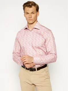 Koszule męskie - Eton Koszula 100000907 Różowy Slim Fit - grafika 1