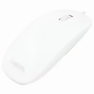 LogiLink mysz optyczna w płaskiej konstrukcji (1000DPI) Biały - Myszki - miniaturka - grafika 1