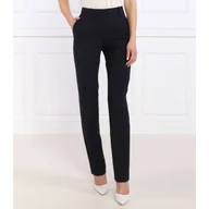Spodnie damskie - BOSS Wełniane spodnie Tameah | Slim Fit - miniaturka - grafika 1