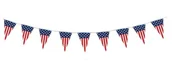 Balony i akcesoria - USA - Baner z flagami 9m - miniaturka - grafika 1