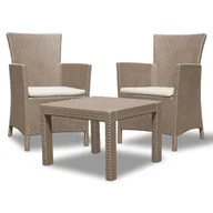 Meble ogrodowe - Allibert Zestaw Keter Rosario CE Balcony Set cappucino / piaskowy (216938) - miniaturka - grafika 1