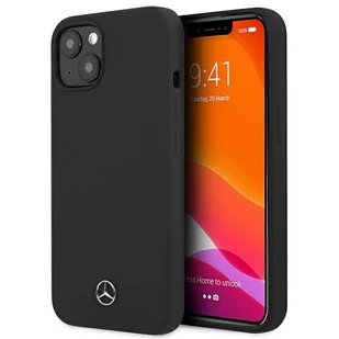 Mercedes MEHCP13SSILBK iPhone 13 mini 5,4" czarny/black hardcase Silicone Line Mer006968-0 - Etui i futerały do telefonów - miniaturka - grafika 1