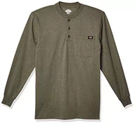 Koszule męskie - Dickies koszula męska henley, Military Green Single Dye Heather, XXL - miniaturka - grafika 1