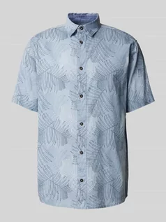 Koszule męskie - Koszula casualowa z kwiatowym wzorem - grafika 1