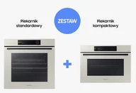 Zestawy AGD - Samsung Zestaw do zabudowy piekarnik parowy NV7B6665IAA + piekarnik kompaktowy z mikrofalami NQ5B6753CAA - miniaturka - grafika 1