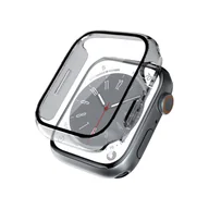 Akcesoria do smartwatchy - Crong Hybrid Watch Case - Etui ze szkłem Apple Watch 44mm (Clear) - miniaturka - grafika 1