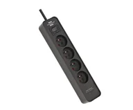 Listwy zasilające - Brennenstuhl LISTWA ZASILAJĄCA "ECOLOR" 4 GN 1,5M CZARNA 2XUSB-C 15,5W - miniaturka - grafika 1